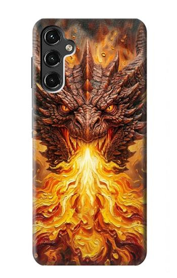 S4090 Epic Fire Dragon Fantasy Illustration Case For Samsung Galaxy A14 5G