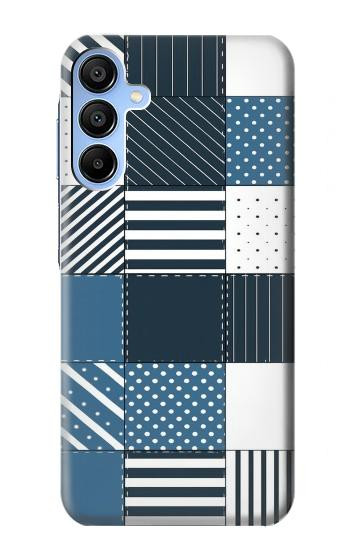 S4082 Modern Geometric Patchwork Pattern Case For Samsung Galaxy A15 5G