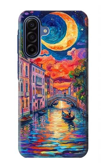S4083 Colorful Painting Moonlit Venice City Case For Samsung Galaxy A17