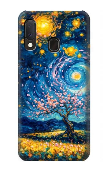 S4081 Dreamy Spiral Galaxy Night Sky Art Case For Samsung Galaxy A20e