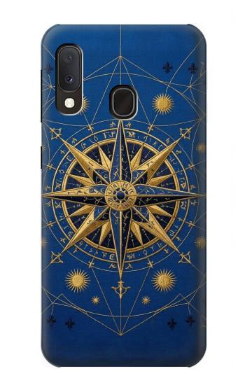 S4086 Nautical Compass Maritime Design Case For Samsung Galaxy A20e