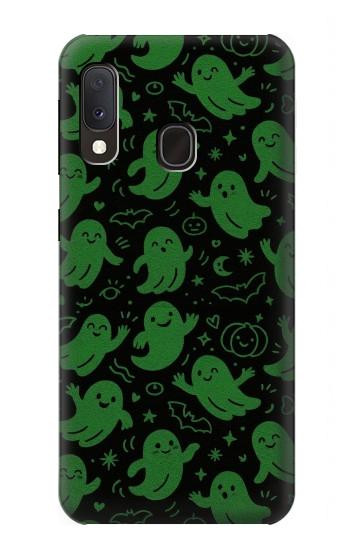 S4087 Cute Green Ghost Cartoon Pattern Case For Samsung Galaxy A20e