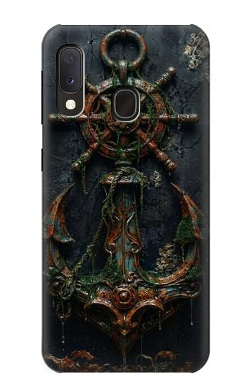S4106 Vintage Maritime Anchor Helm Art Case For Samsung Galaxy A20e