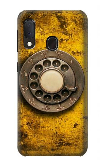 S4107 Retro Rotary Phone Dial Vintage Case For Samsung Galaxy A20e