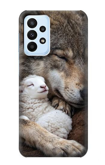 S4089 Gentle Wolf And Lamb Friendship Art Case For Samsung Galaxy A23