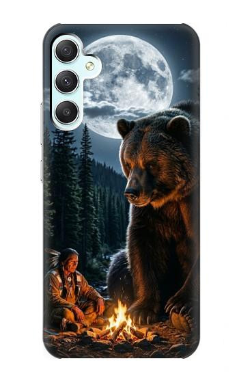 S4095 Majestic Bear Indian Wilderness Art Case For Samsung Galaxy A34 5G