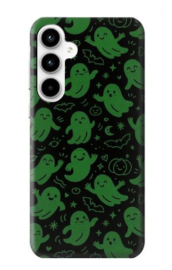 S4087 Cute Green Ghost Cartoon Pattern Case For Samsung Galaxy A35 5G