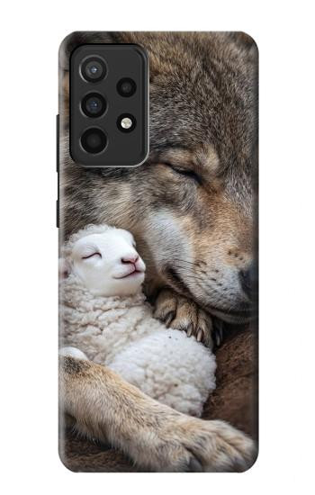 S4089 Gentle Wolf And Lamb Friendship Art Case For Samsung Galaxy A52, Galaxy A52 5G