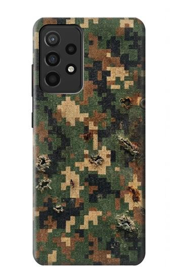 S4091 Green Digital Camouflage Pattern Case For Samsung Galaxy A52, Galaxy A52 5G
