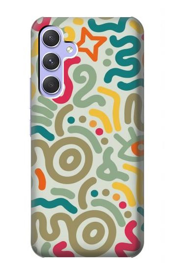 S4078 Abstract Colorful Doodle Pattern Case For Samsung Galaxy A54 5G