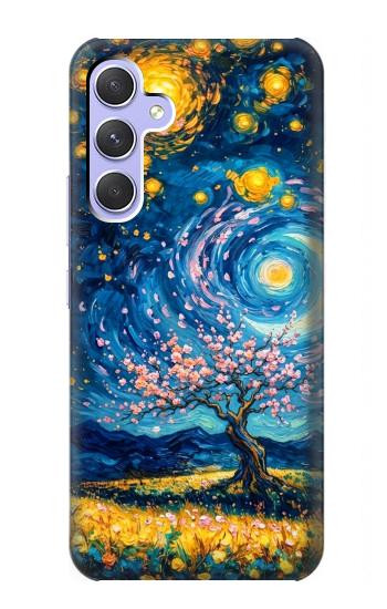 S4081 Dreamy Spiral Galaxy Night Sky Art Case For Samsung Galaxy A54 5G