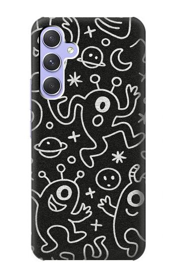 S4101 Cute Cartoon Monster Pattern Case For Samsung Galaxy A54 5G