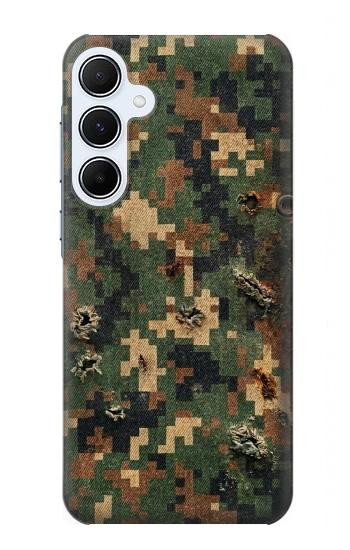 S4091 Green Digital Camouflage Pattern Case For Samsung Galaxy A55 5G