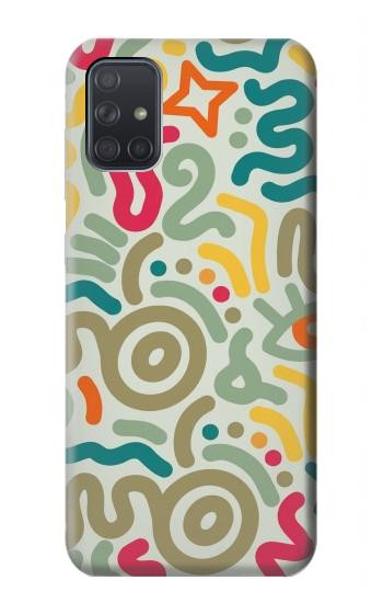 S4078 Abstract Colorful Doodle Pattern Case For Samsung Galaxy A71 5G