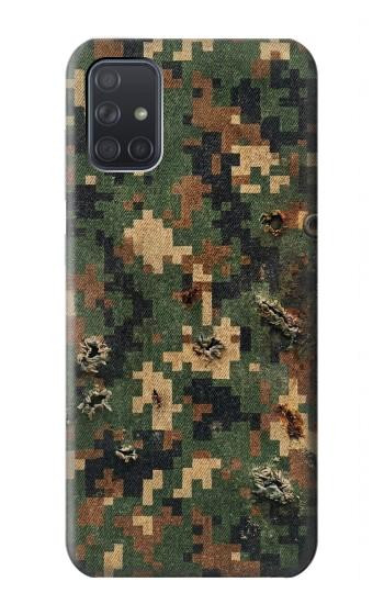 S4091 Green Digital Camouflage Pattern Case For Samsung Galaxy A71 5G