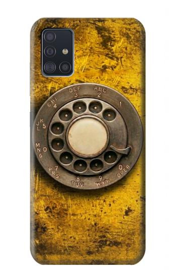 S4107 Retro Rotary Phone Dial Vintage Case For Samsung Galaxy A51