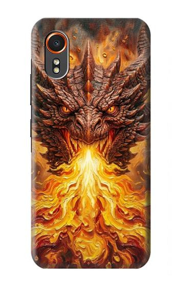 S4090 Epic Fire Dragon Fantasy Illustration Case For Samsung Galaxy XCover7