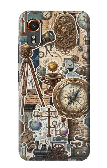 S4100 Vintage Scientific Discovery Collage Case For Samsung Galaxy XCover7
