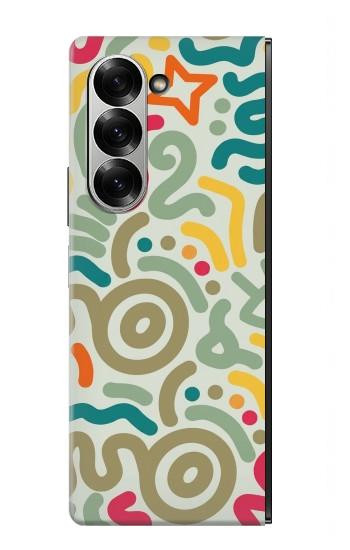 S4078 Abstract Colorful Doodle Pattern Case For Samsung Galaxy Z Fold 6