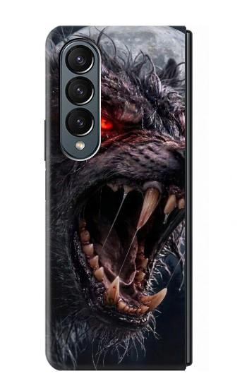 S4094 Wolf Moonlight Fantasy Art Case For Samsung Galaxy Z Fold 4