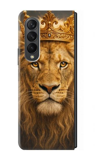 S4093 Royal Lion Portrait Artwork Case For Samsung Galaxy Z Fold 3 5G