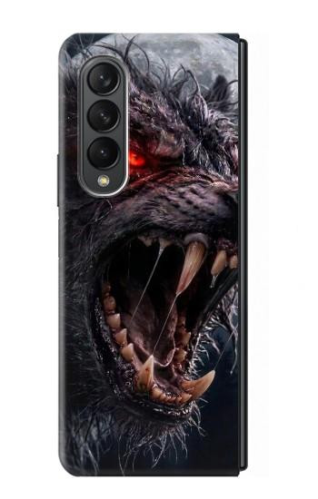 S4094 Wolf Moonlight Fantasy Art Case For Samsung Galaxy Z Fold 3 5G