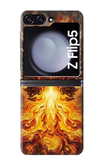 S4090 Epic Fire Dragon Fantasy Illustration Case For Samsung Galaxy Z Flip 5