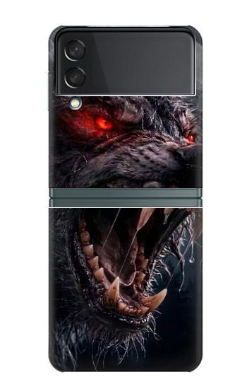 S4094 Wolf Moonlight Fantasy Art Case For Samsung Galaxy Z Flip 3 5G