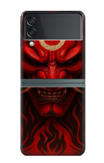 S4099 Mystic Red Demon Illustration Case For Samsung Galaxy Z Flip 3 5G