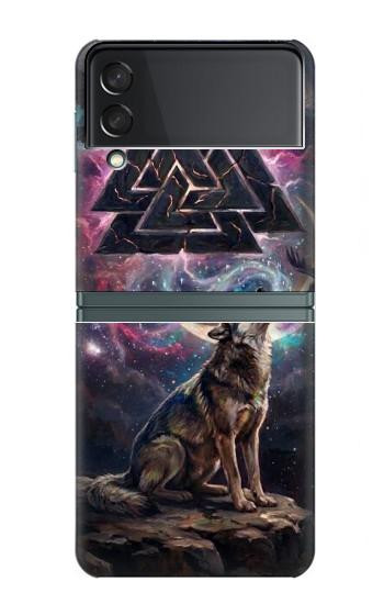 S4110 Mystic Wolf Ancient Symbol Artwork Case For Samsung Galaxy Z Flip 3 5G