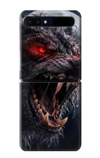 S4094 Wolf Moonlight Fantasy Art Case For Samsung Galaxy Z Flip 5G