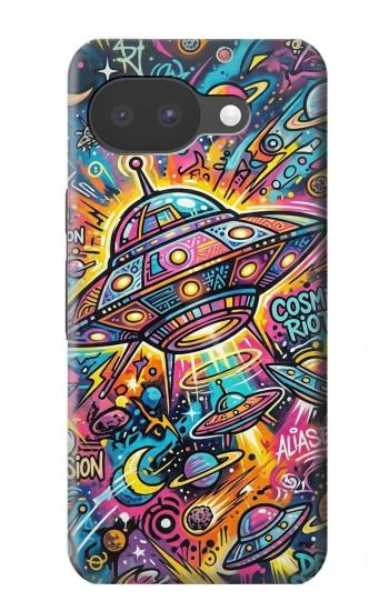 S4085 Cosmic Spaceship Psychedelic Art Case For Google Pixel 10a