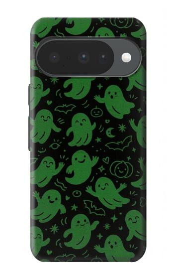 S4087 Cute Green Ghost Cartoon Pattern Case For Google Pixel 10, 10 Pro