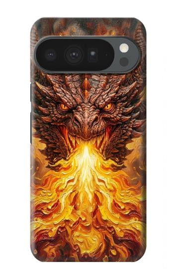 S4090 Epic Fire Dragon Fantasy Illustration Case For Google Pixel 10 Pro XL