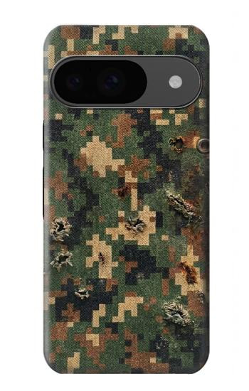S4091 Green Digital Camouflage Pattern Case For Google Pixel 9