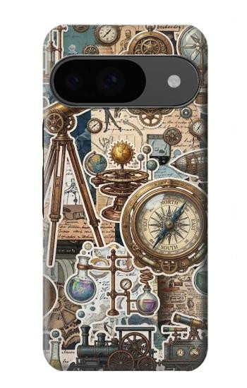 S4100 Vintage Scientific Discovery Collage Case For Google Pixel 9
