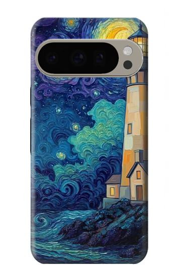 S4092 Moonlit Lighthouse Coastal Painting Case For Google Pixel 9 Pro
