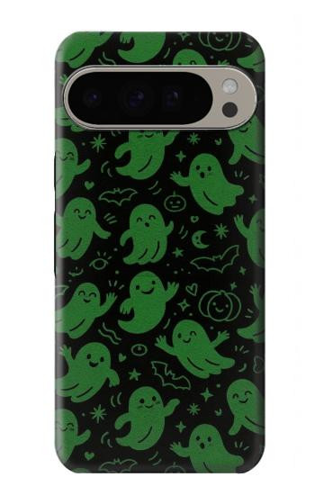 S4087 Cute Green Ghost Cartoon Pattern Case For Google Pixel 9 Pro XL
