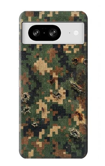 S4091 Green Digital Camouflage Pattern Case For Google Pixel 8