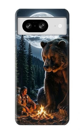 S4095 Majestic Bear Indian Wilderness Art Case For Google Pixel 8