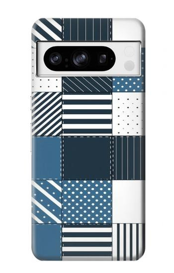 S4082 Modern Geometric Patchwork Pattern Case For Google Pixel 8 pro