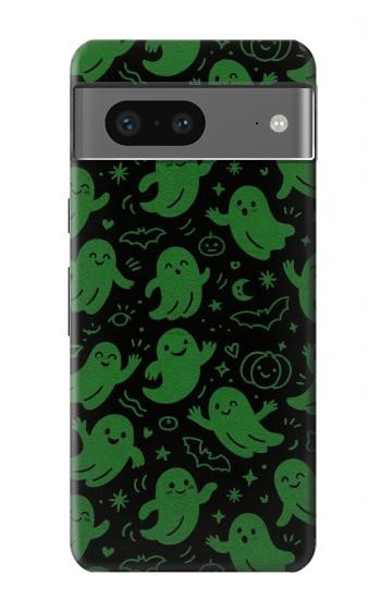 S4087 Cute Green Ghost Cartoon Pattern Case For Google Pixel 7a