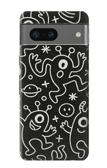 S4101 Cute Cartoon Monster Pattern Case For Google Pixel 7