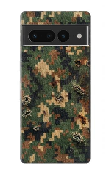 S4091 Green Digital Camouflage Pattern Case For Google Pixel 7 Pro