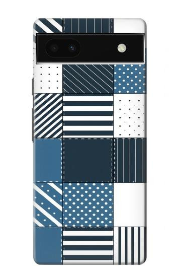 S4082 Modern Geometric Patchwork Pattern Case For Google Pixel 6a