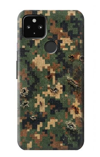 S4091 Green Digital Camouflage Pattern Case For Google Pixel 4a 5G