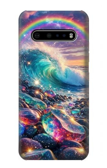 S4084 Rainbow Ocean Wave Fantasy Case For LG V60 ThinQ 5G