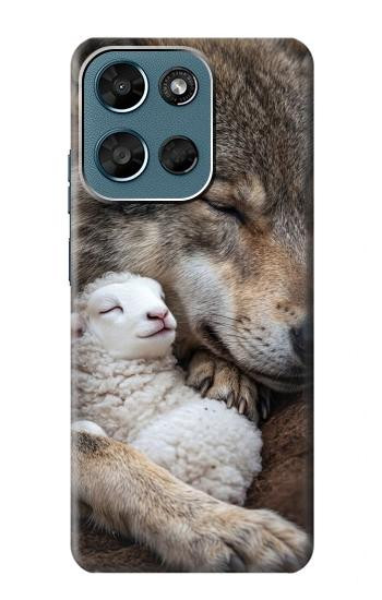 S4089 Gentle Wolf And Lamb Friendship Art Case For Motorola Moto G (2026), G Play (2026)