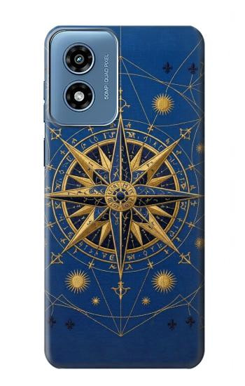 S4086 Nautical Compass Maritime Design Case For Motorola Moto G Play 4G (2024)