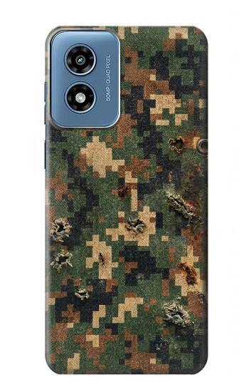 S4091 Green Digital Camouflage Pattern Case For Motorola Moto G Play 4G (2024)